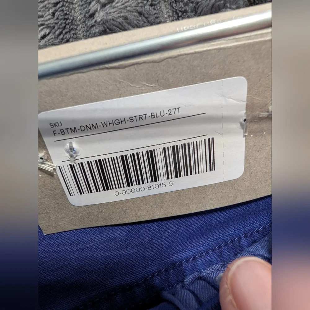 NWT Everlane Way-High Straight Jean 27T Lapis Blue Tall High Rise Clean Girl - Picture 3 of 8